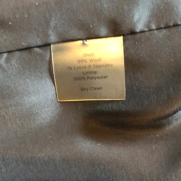 Talbots Wool Black Blazer Sz. 6 1/2 Sleeve Lined - Picture 6 of 6